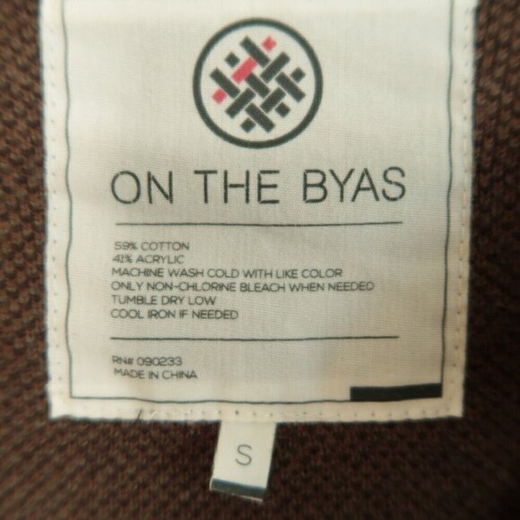 On The Byas Camo Cardigan Womens Small Cotton Blend Long Sleeves V Neck Knit - Picture 9 of 9